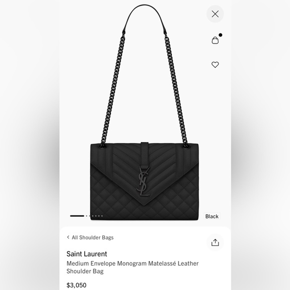 Saint Laurent Medium Envelope Bag - Picture 1 of 11